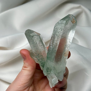 Himalayan Quartz Cluster with Chlorite Dusting and Anatase