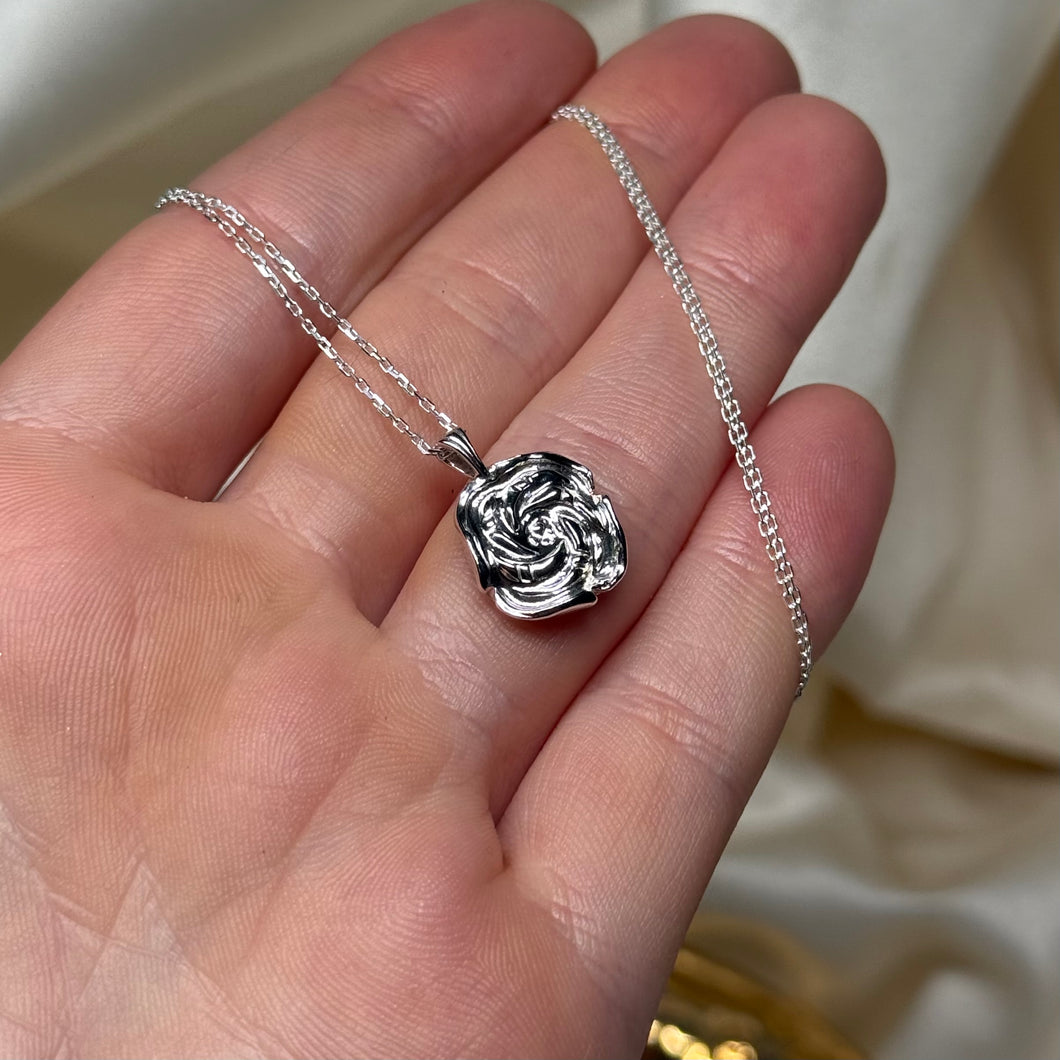 Sterling Silver Flower Necklace A (The Sterling Collection Release 003)