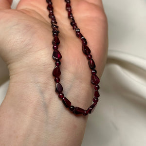 Garnet Beaded Necklaces