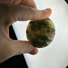 Load image into Gallery viewer, Moss Agate Disc Carving B
