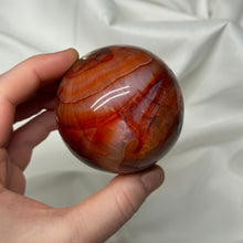 Load image into Gallery viewer, Pop of Purple Carnelian Sphere (12.4oz)
