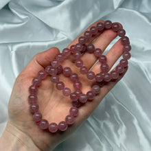 Load image into Gallery viewer, “Strawberry Quartz” Stretch Bracelet (Tanzberry Quartz) 6.75” wrist
