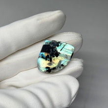 Load image into Gallery viewer, Rainbow Moonstone Cabochon with Tourmaline 36.65ct
