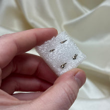 Load image into Gallery viewer, Sterling Silver Garnet Paw Studs
