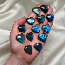 Load image into Gallery viewer, Flashy Labradorite Heart Carvings (choose your own)

