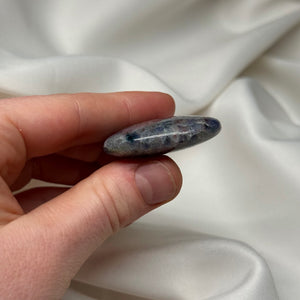 Iolite with Sunstone Palmstone