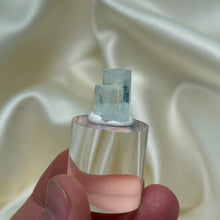 Load image into Gallery viewer, Aquamarine Specimen on Stand D
