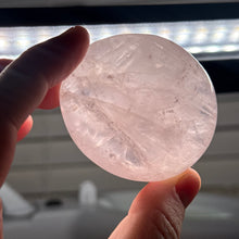 Load image into Gallery viewer, Star Rose Quartz Palmstone B
