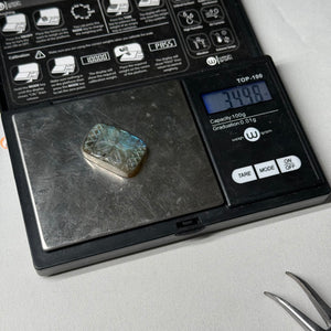 Carved Labradorite Cabochon 34.9ct