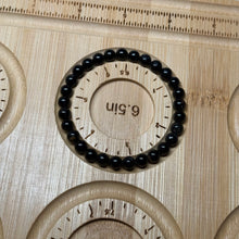 Load image into Gallery viewer, Size 6.5” Black Tourmaline Stretch Bracelets
