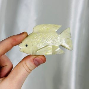 Serpentine Fish Carving (Self-standing)