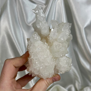 Intricate Icy Calcite Cluster B (Self-Standing)