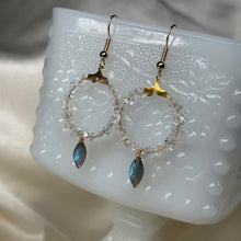 Load image into Gallery viewer, Gold-Fill Quartz and Labradorite Beaded Earrings

