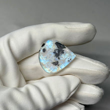 Load image into Gallery viewer, Rainbow Moonstone Cabochon with Tourmaline 38.4ct
