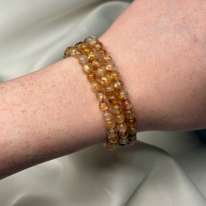 Golden Rutile Stretch Necklace