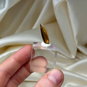 Cognac Citrine Carving C