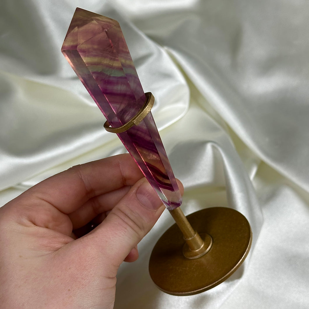 Candy Fluorite Wand on Stand G