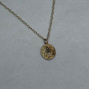 Gold-Filled Spider Necklace