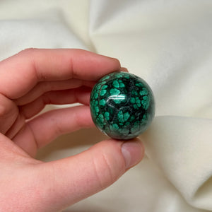 Malachite Egg Carving