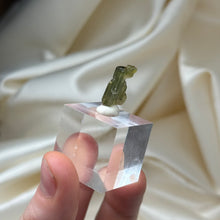 Load image into Gallery viewer, Glassy Green and Tourmaline Specimen
