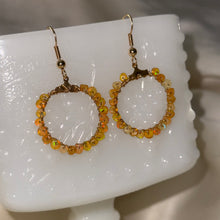 Load image into Gallery viewer, Gold-Fill Opal Beaded Earrings

