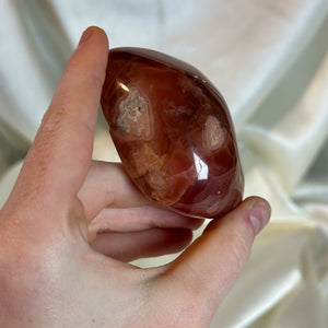 Gel Rhodochrosite Freeform with Natural Heart