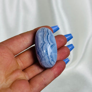 Blue Lace Agate Shiva Shape Carving
