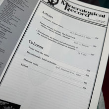 Load image into Gallery viewer, Vintage The Mineralogical Record JJ (1993)
