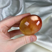 Load image into Gallery viewer, Carnelian x Orca Agate Palmstone
