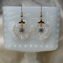Load image into Gallery viewer, Gold-Fill Quartz and Charm Beaded Earrings
