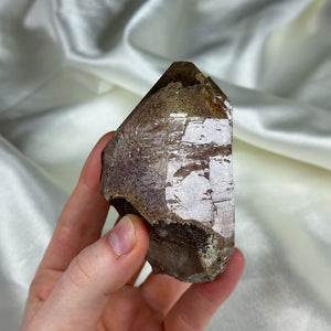 Pink Garden Quartz Lodolite Point