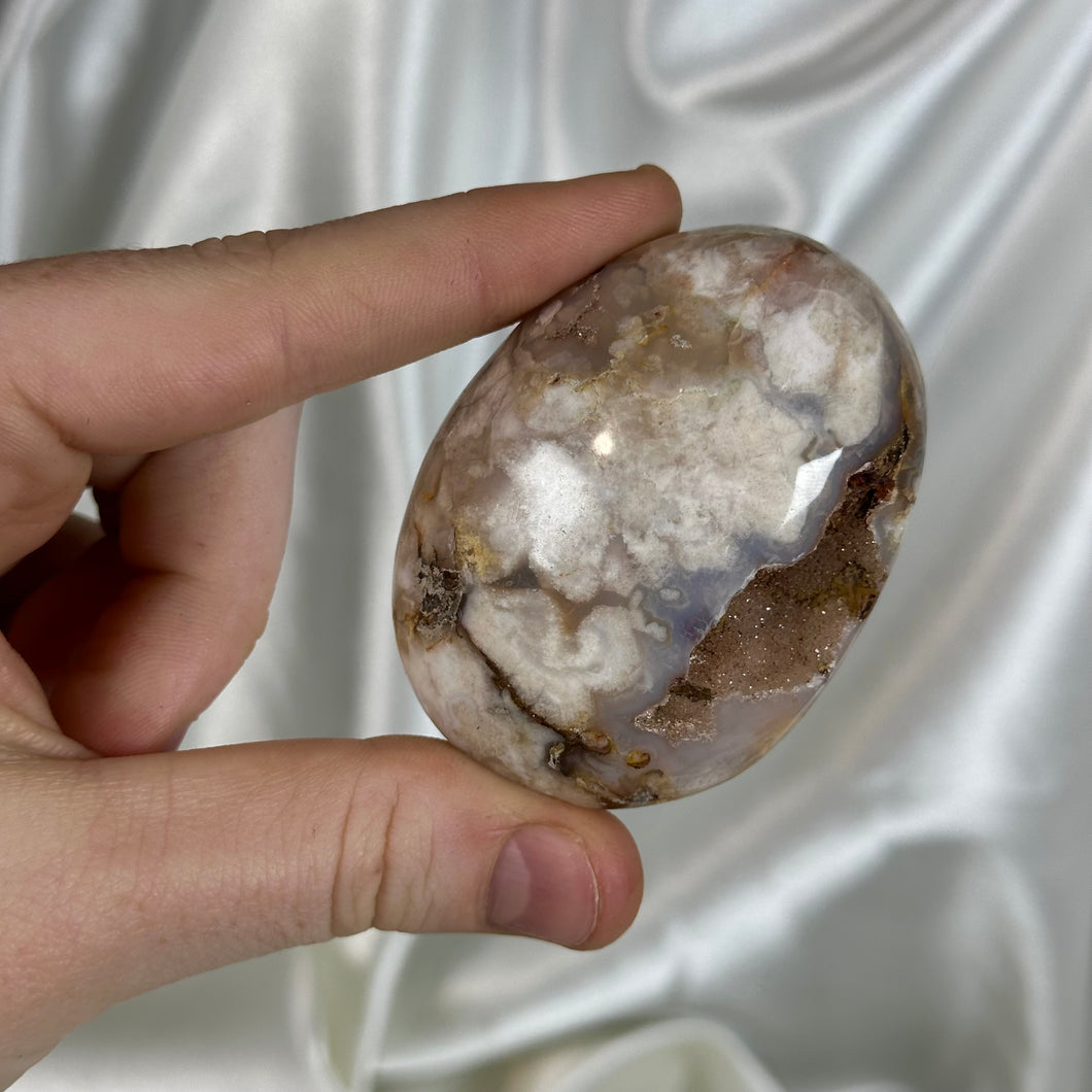 Flower Agate Palmstone D