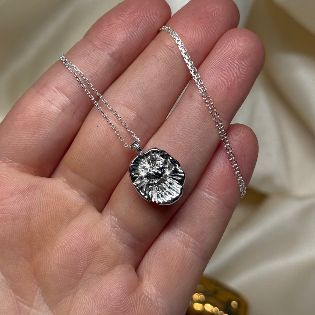 Sterling Silver Flower Necklace B (The Sterling Collection Release 003)