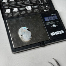 Load image into Gallery viewer, Rainbow Moonstone Cabochon with Tourmaline 56.7ct
