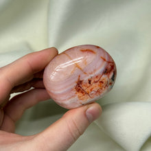 Load image into Gallery viewer, Pastel Banded Carnelian Palmstone
