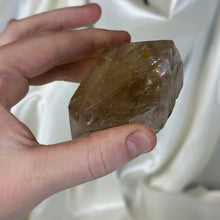 Load image into Gallery viewer, Partially Polished Elestial Citrine Freeform on Stand
