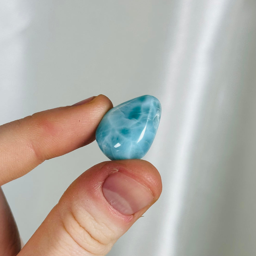 Larimar Drilled Pendant B