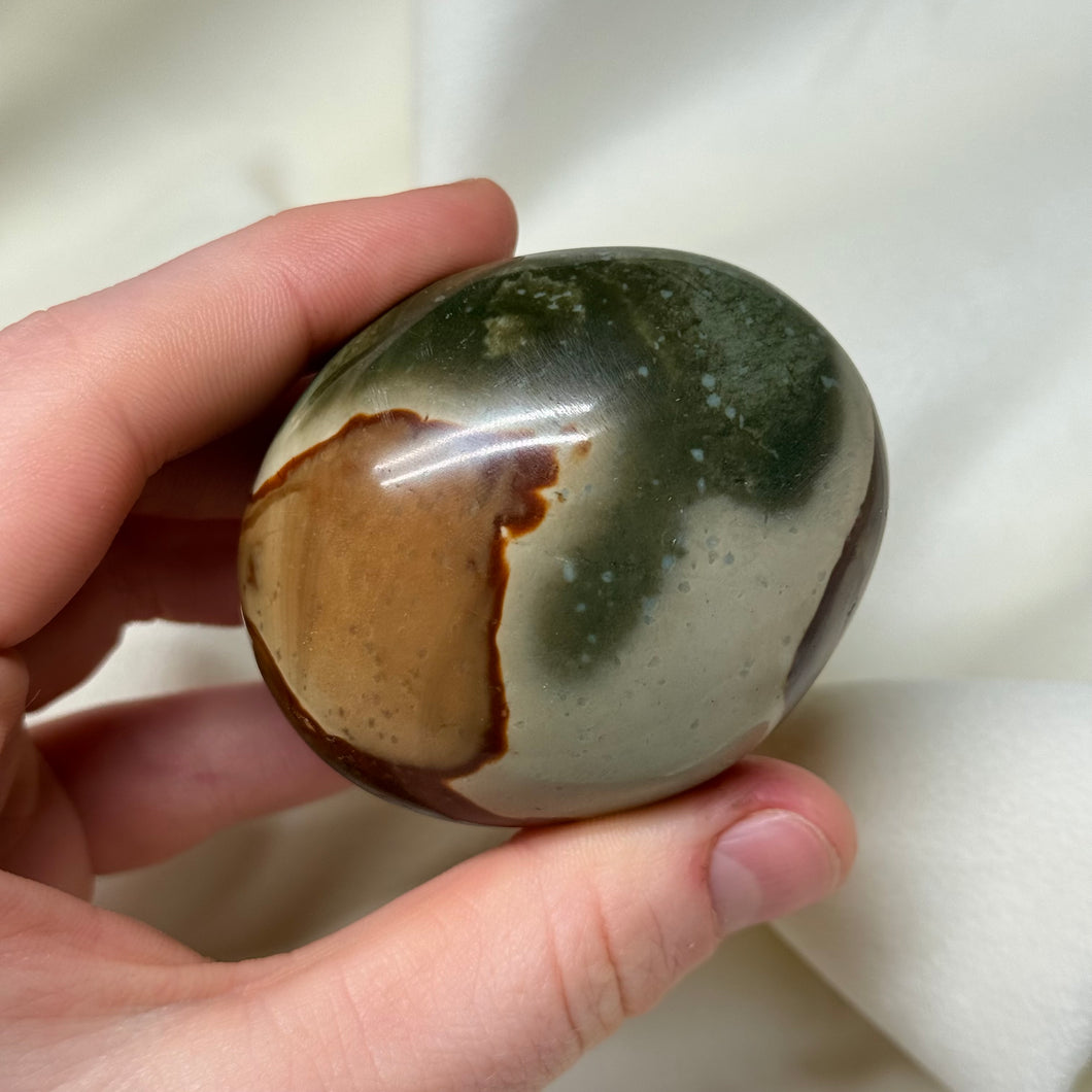 Earthy Polychrome Jasper Palm A