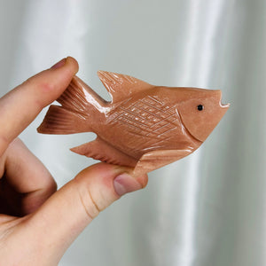Jasper Fish Carving B (Self-Standing)