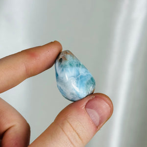 Larimar Drilled Pendant G