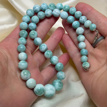 Load image into Gallery viewer, 20” Larimar Beaded Necklace
