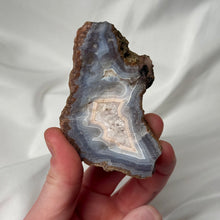 Load image into Gallery viewer, Butter Yellow &amp; Blue Moroccan Agate with Parallax effect
