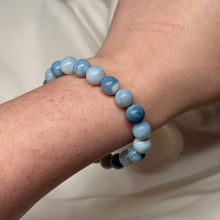 Load image into Gallery viewer, Blue Opal Stretch Bracelet B
