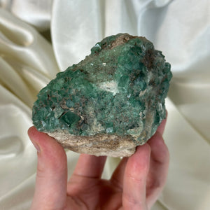 XL Green Cubic Fluorite Cluster