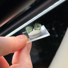 Load image into Gallery viewer, Green Tourmaline Slice Pair C
