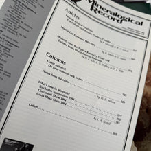 Load image into Gallery viewer, Vintage The Mineralogical Record HH (1994)
