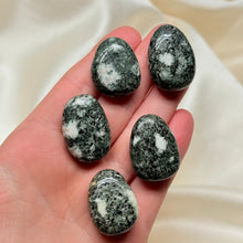 Load image into Gallery viewer, Bluestone aka Preseli Spotted Dolerite Drilled Pendants from Wales
