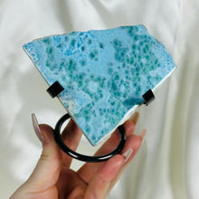 Load image into Gallery viewer, XL Larimar Slab on Stand 3
