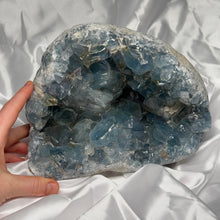 Load image into Gallery viewer, XXL Self Standing Celestite Geode
