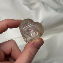 Load image into Gallery viewer, UV Reactive Phantom Amethyst Heart Carving A
